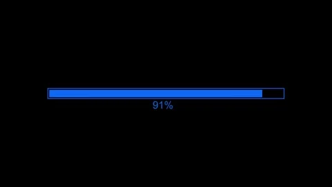 Flat Design Loading Bar Animation, Looping Loading Bar Clean and Simple Stock Footage 310273552