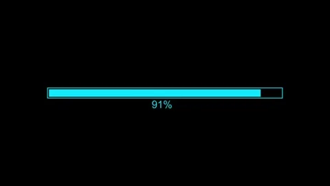Flat Design Loading Bar Animation, Looping Loading Bar Clean and Simple Stock Footage 310273553
