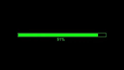 Flat Design Loading Bar Animation, Looping Loading Bar Clean and Simple Stock Footage 310273556