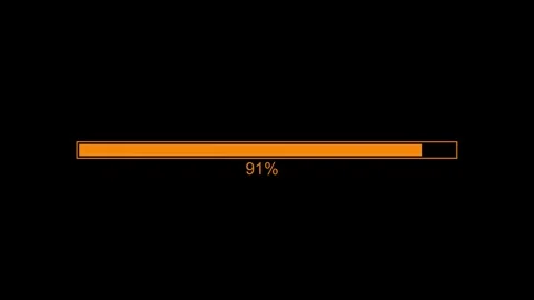 Flat Design Loading Bar Animation, Looping Loading Bar Clean and Simple Stock Footage 310273558