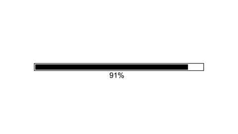 Flat Design Loading Bar Animation, Looping Loading Bar Clean and Simple Stock Footage 310273561