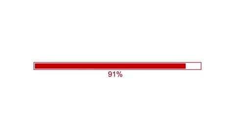 Flat Design Loading Bar Animation, Looping Loading Bar Clean and Simple Stock Footage 310273572