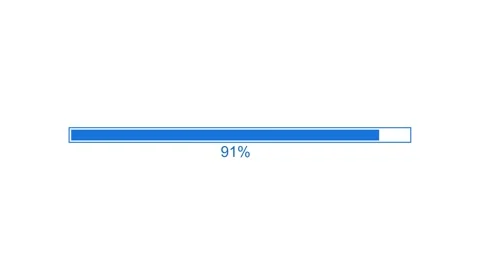Flat Design Loading Bar Animation, Looping Loading Bar Clean and Simple Stock Footage 310273574