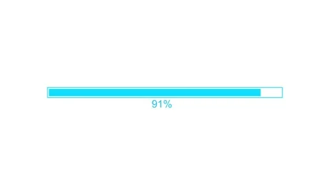 Flat Design Loading Bar Animation, Looping Loading Bar Clean and Simple Stock Footage 310273577