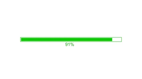 Flat Design Loading Bar Animation, Looping Loading Bar Clean and Simple Stock Footage 310273579