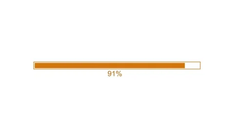 Flat Design Loading Bar Animation, Looping Loading Bar Clean and Simple Stock Footage 310273581