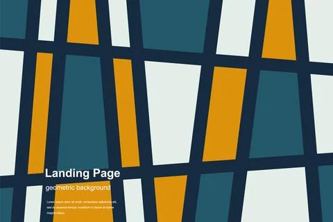 Flat design log in landing page. Login form user interface vector template. L Stock Illustration