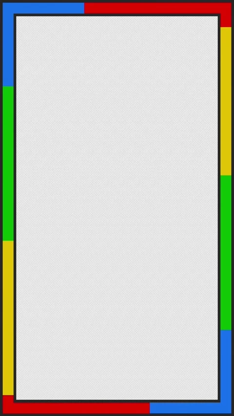 Flat Design Loop Frame in Red, Green, Yellow, and Blue Stock Footage 341501522