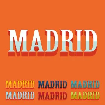 Flat design. Madrid Ilustración de archivo