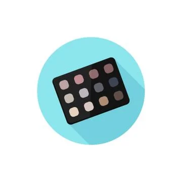 Flat design Makeup Palette Stock Illustration