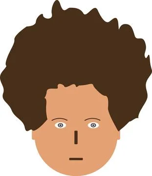 Flat Design Man face Vector Illustration Stock Illustration
