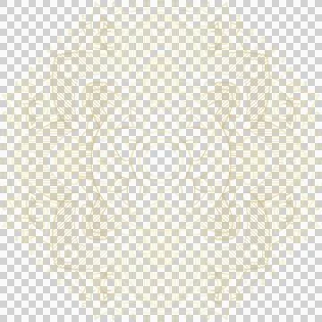 Flat design mandala pattern is floating on transparent background featuring 스톡 일러스트