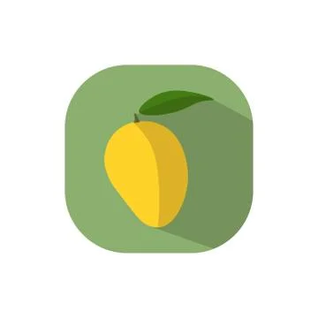 Flat design mango Stock Illustration