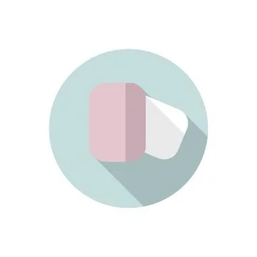 Flat design marshmallows Stock Illustration