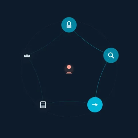 Flat design Mobile subscription upgrade animation - navy blue marketing motion Видео 342626832