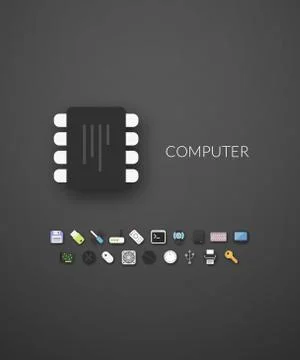 Flat design modern of brand identity style 스톡 일러스트