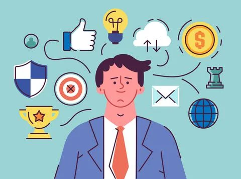 Flat design modern vector illustration concept. Stock Illustration