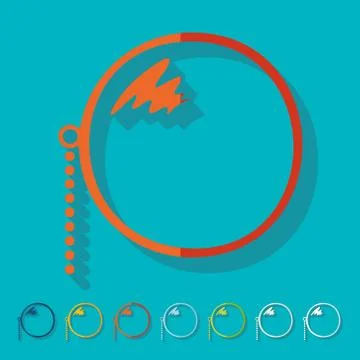 Flat design: monocle Stock Illustration