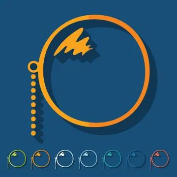 Flat design: monocle Stockillustratie