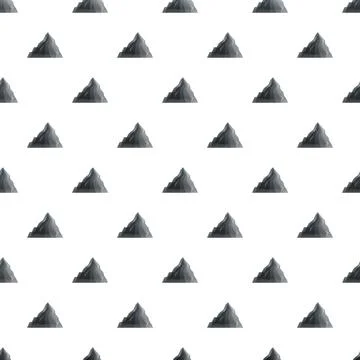 Flat design mountain peak seamless pattern Stock Illustration