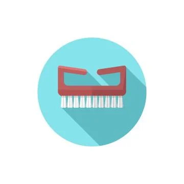 Flat design Nail Brush Stock Illustration