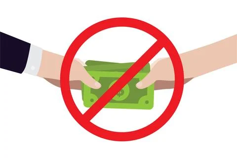 Flat design, no corruption icon. Stock Illustration