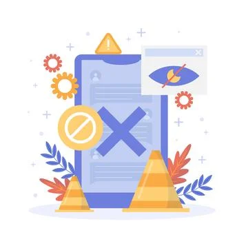 Flat design no data illustration 库存插图