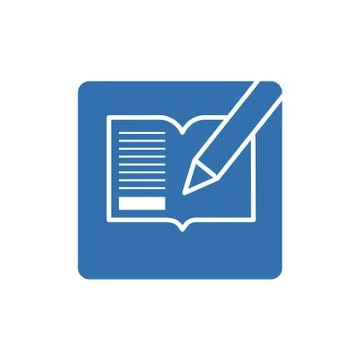 Flat design notepad and paper sheets isolated on white background whit place  Stock Illustration