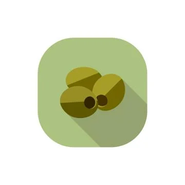 Flat design olives Stock Illustration