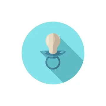 Flat design Pacifier Stock Illustration