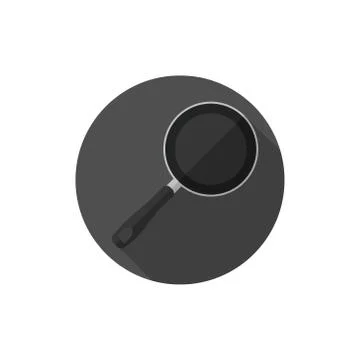 Flat design pan or skillet Stock Illustration