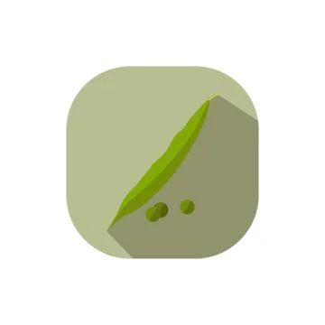 Flat design pea Stock Illustration