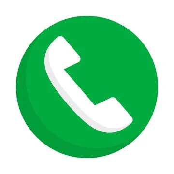 Flat design phone icon. Call. Vector. Stock Illustration