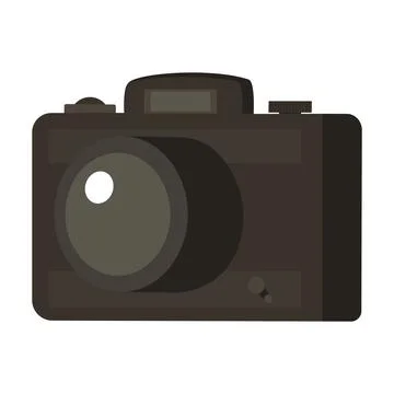 Flat Design Photo Camera Vector Stock Illustration