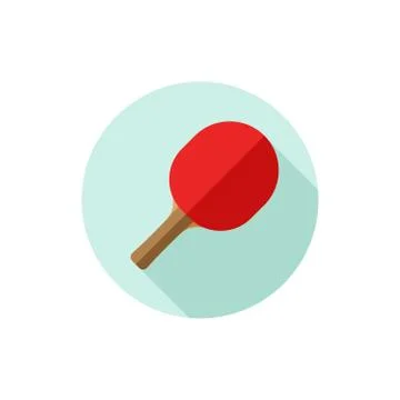 Flat design Ping Pong Paddle Stock Illustration
