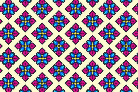 Flat design pixel pattern illustration 스톡 일러스트