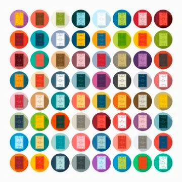 Flat design: playing field Stock Illustration