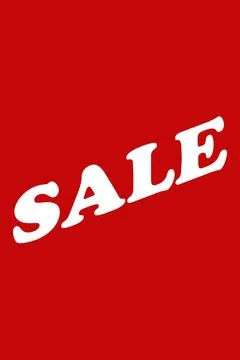 Flat design poster is featuring bold white SALE text sliding diagonally over Ilustração Stock