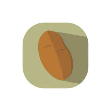 Flat design potato Stock Illustration