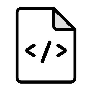 Flat design programming file. Vector. Stock Illustration