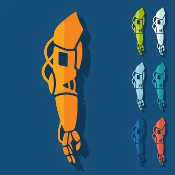 Flat design: prosthetic Illustrazione stock