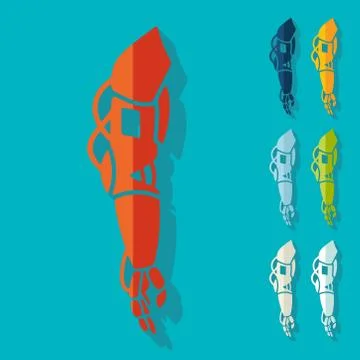 Flat design: prosthetic Illustrazione stock