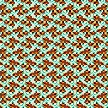 Flat design psychedelic groovy background. 库存插图