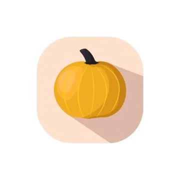 Flat design pumpkin Stock Illustration