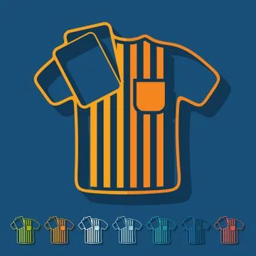 Flat design: referee Stock Illustration