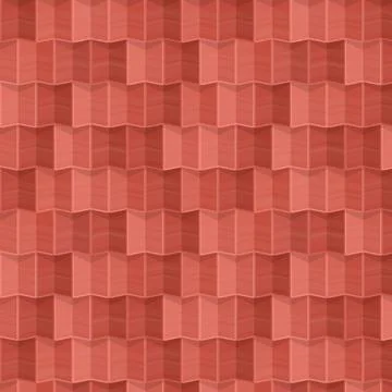 Flat design roof tile pattern design Stock Illustration