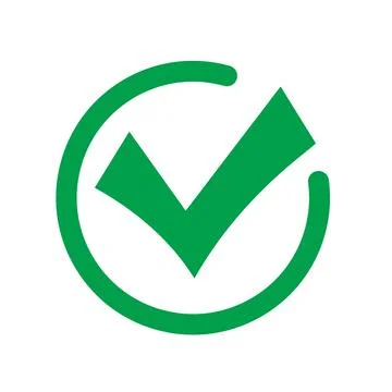 Flat design round emphasis check box icon. Vector. Illustrazione stock