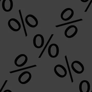 Flat design. Seamless gray pattern. Stock Illustration