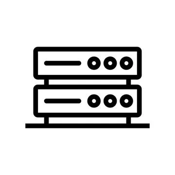 Flat design server icon. Web hosting. Vector. イラスト素材