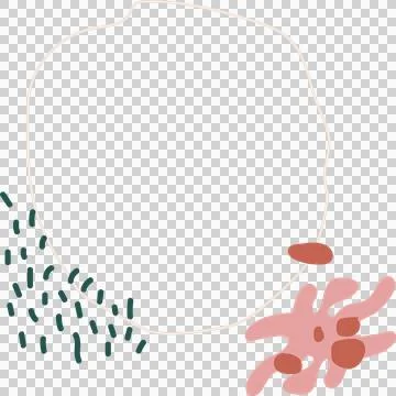 Flat design shapes are showing with transparent canvas loop, teal dashes, pink 스톡 일러스트